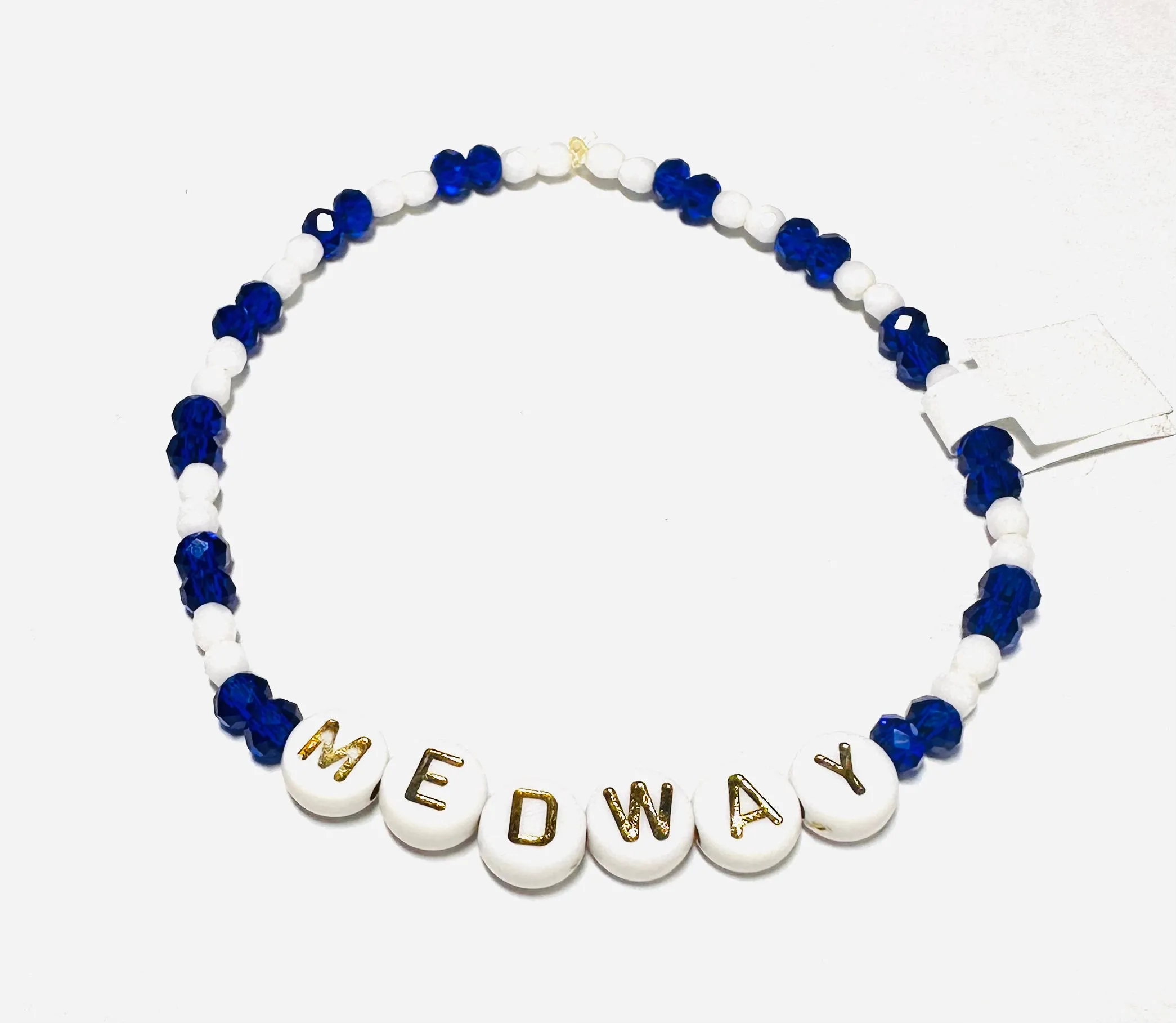 Townie Bracelet, School Pride Bracelet, Name Bracelet/Holliston Bracelet/Medway Bracelet/Milford Bracelet