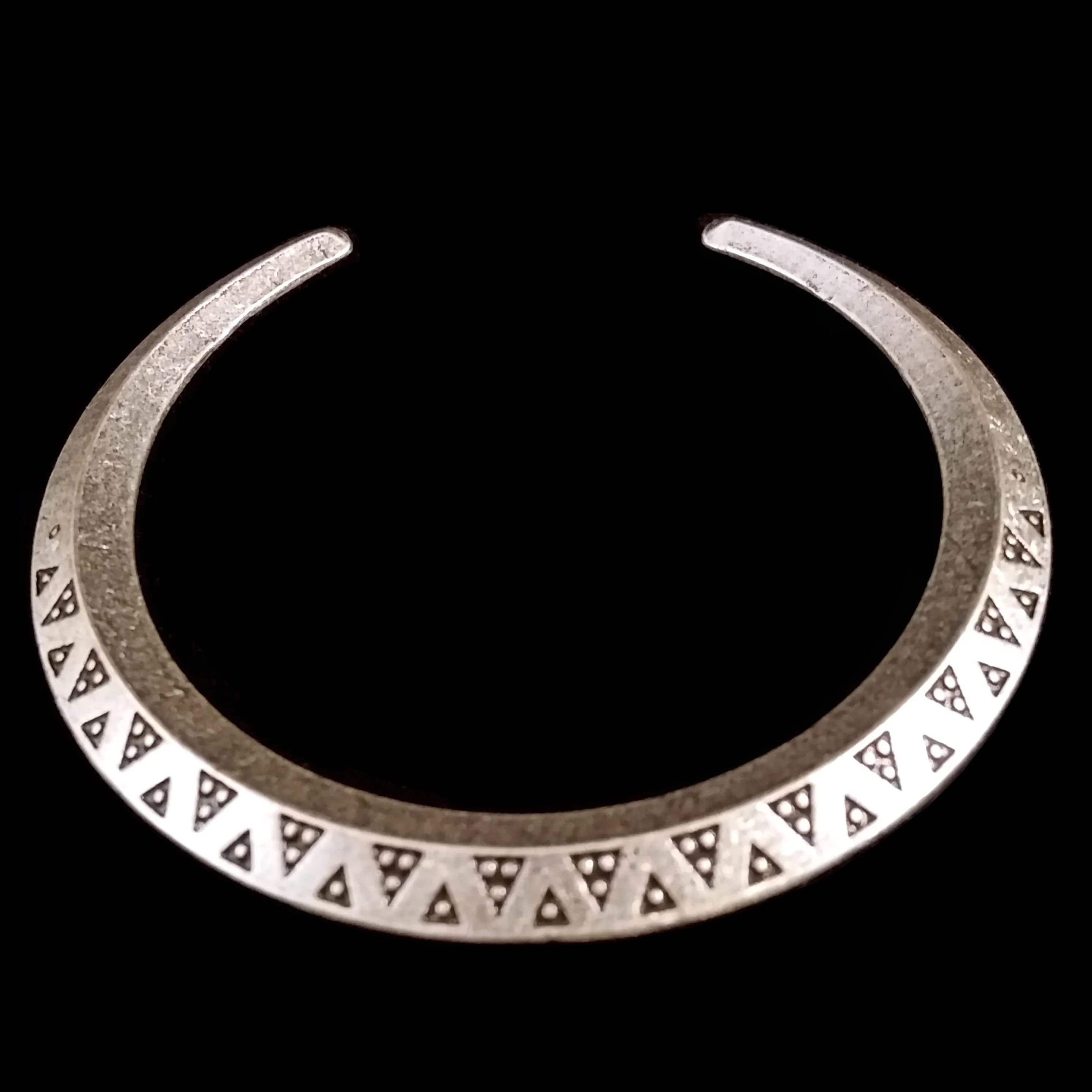 Viking Bracelet Silver Money Ring Dot Triangle Norse Style