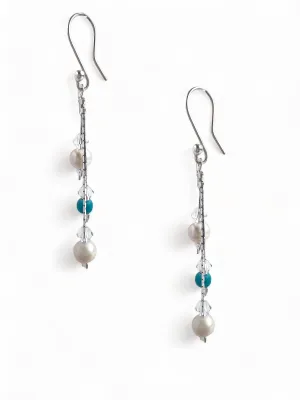 Xuxek Earrings - Pearls & Turquoise