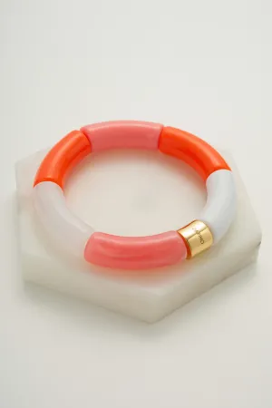 Zafino Tube Bangle Gold Coral